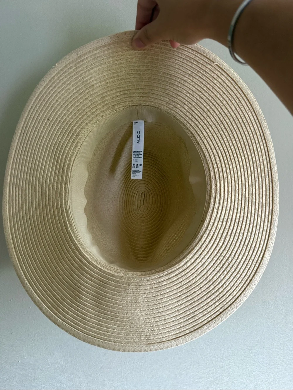 Also Wide Brim Straw Hat with Black Band